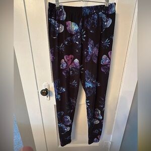 Black/ blue leggings